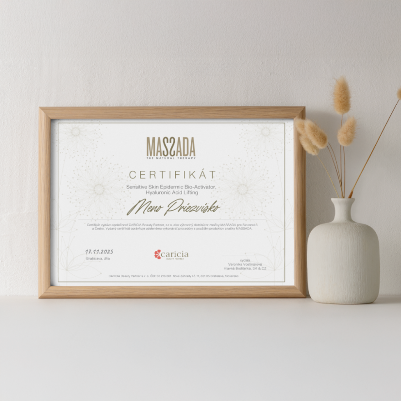 MASSADA školenís certifikátem